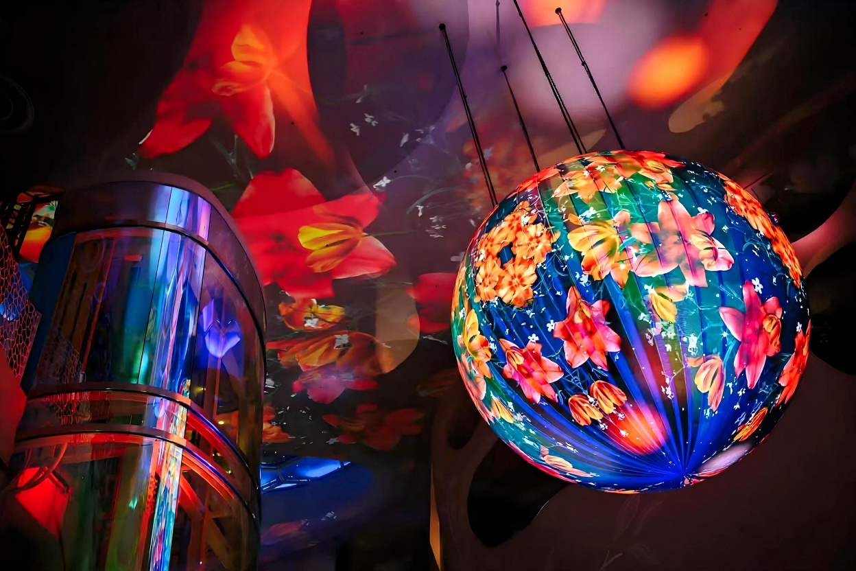 Immersive LED sphere
